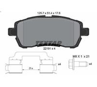 Kit de plaquettes de frein, frein à disque TEXTAR 2219103 K III 1.5 2018-
