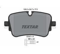 Kit de plaquettes de frein, frein à disque TEXTAR 2230701 pour Q7 3 2015-
