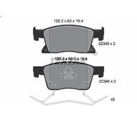 Kit de plaquettes de frein, frein à disque TEXTAR 2234501 pour ASTRA K 1 2018-