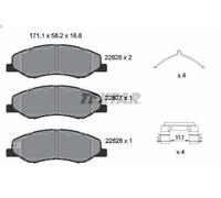Kit de plaquettes de frein, frein à disque TEXTAR 2282601 pour GRANDEUR 3 2011-