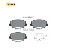 Kit de plaquettes de frein, frein à disque Textar 2290401 KIA 58101G6A30