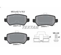 Kit de plaquettes de frein, frein à disque TEXTAR 2341703 pour ZAFIRA 2 2001-