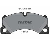 Kit de plaquettes de frein, frein à disque TEXTAR 2455301 7L0698151K 7L0698151L