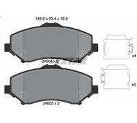 Kit de plaquettes de frein, frein à disque TEXTAR 2460401 pour NITRO 4 2007-