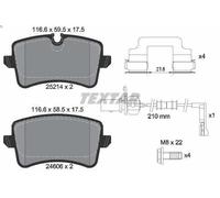 Kit de plaquettes de frein, frein à disque TEXTAR 2521413 pour A4 B8 2 2008-