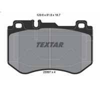 Kit de plaquettes de frein, frein à disque TEXTAR 2599701 pour 2 2018-