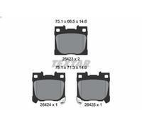 Kit de plaquettes de frein, frein à disque TEXTAR 2642301 pour YARIS 1.6 2020-