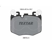 Kit de plaquettes de frein, frein à disque TEXTAR 2681901 pour 7 3 2022-