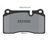 Kit de plaquettes de frein, frein à disque TEXTAR pour RANGE ROVER III 3 2002-