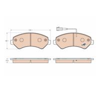 Kit De Plaquettes De Frein Frein À Disque Trw GDB1982 Cotec pour Vauxhall Fiat