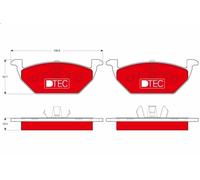 Kit de plaquettes de frein, frein à disque TRW GDB1984DTE pour A1 2 2011-2015