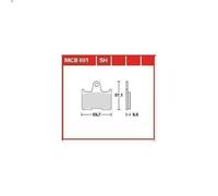 Kit de plaquettes de frein, frein à disque TRW MCB691