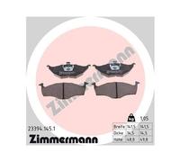 Kit De Plaquettes De Frein Frein À Disque Zimmermann 23394.145.1 pour Vag