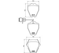 Kit De Plaquettes De Frein P 85 054 BREMBO Pour AUDI