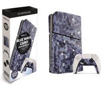 Kit de plastrons PS5 Slim Blue Wave Camo