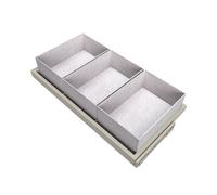 Emuca - Kit d'un Plateau avec 3 paniers de Rangement et glissières à Fermeture Douce pour armoires, réglable, Module 900mm, Gris Pierre