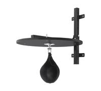 Kit de plateforme d'entraînement de boxe, kit de fitness mural avec hauteur réglable, ballon d'entraînement en polyuréthane, appareil de sport peu encombrant pour adultes, fitness à domicile et
