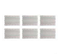 Kit de platine d'expérimentation sans soudure 400 points PCB pour circuits - Plastique ABS blanc avec rails d'alimentation - Projets électroniques de bricolage compatibles avec Arduino R3 - 8,2 x 5,5
