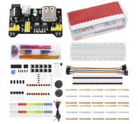 Kit de platine d'expérimentation sans soudure 830 points pour Arduino R3, kit de démarrage électronique avec résistances, LED, pour fils de démarrage, potentiomètres, capteurs pour circuit de