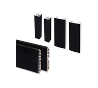- Kit de plinthes de cuisine avec accessoires Plasline noir