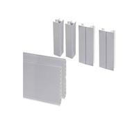 - Kit de plinthes de cuisine avec accessoires Plasline satiné
