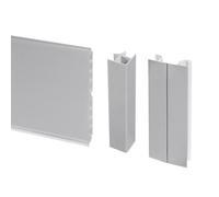 Emuca - Kit de plinthes de cuisine avec accessoires Plasline satiné Anodisé satiné G