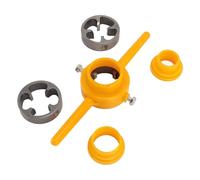 Kit de plomberie Fileter PVC Filet Maker Maker avec 3 matrices 1/2 3/4 et 1 pouce NPT TAP DIE SET MANUAL Hand Tool pour PVC Pipe Fileing Steel indemdless Abs Material Lightweight