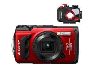 Kit de plongée OM SYSTEM Tough TG-7 rouge