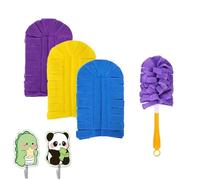 Kit de plumeau électrostatique à 360° avec poignée et recharges, recharges de plumeau réutilisables, Recharge de plumeaux lavables et Robustes(1 Handle+3 Refills)