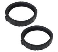 Kit de pneus de rechange pour Pentair pour rebel V2 360482 - Roues en caoutchouc très résistantes - Traction améliorée - Surfaces Pebble Tec noires (2 pièces)