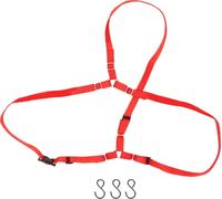 Kit de pneus de rechange -sangle- adapté pour Traxxas Udr 1/10 RC Cars Nylon Fixe y avec crochet rouge