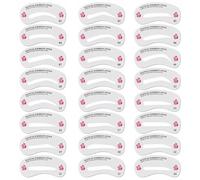 Kit de pochoir à sourcils pour femmes 24 styles pochoirs de sourcils pour les sourcils naturels réutilisables pour animaux de compagnie pour les débutants, kit de pochoir à sourcils de maquillage rap