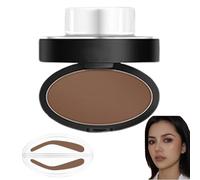 Kit de pochoir à sourcils pour les femmes Stamp de sourcils durables avec un kit tampon facile et rond et rond rapide avec la poudre fine pour tous les niveaux compétence..