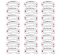 Kit de pochoir de sourcils pour femmes 24 styles pochoirs de sourcils pour les sourcils naturels réutilisables pour animaux de compagnie pour les débutants, maquillage rapide, pochoirs à sourcils
