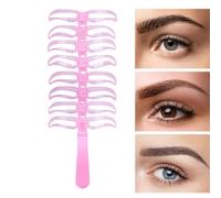 Kit de Pochoirs à Sourcils | Outil d'Assistance 8 Modèles pour Maquillage des Sourcils - Guide Réutilisable Lavable pour Maquillage des Sourcils Femmes Filles Voyage Soirée