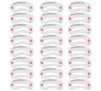 Kit de pochoirs à sourcils pour femmes, 24 styles de pochoirs à sourcils pour naturels réutilisables et lavables en PET pour débutants, kit maquillage rapide
