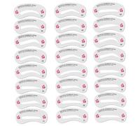 Kit de pochoirs à sourcils pour femmes 24 styles de pochoirs à sourcils pour pochoir en PET lavable et réutilisable naturel pour débutants, maquillage rapide ...