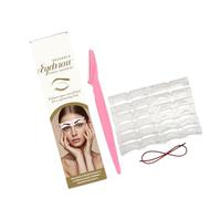 Kit de pochoirs à sourcils réutilisables pour sourcils symétriques avec plusieurs options de forme facile à utiliser Outil de beauté en PEVA Moule à sourcils
