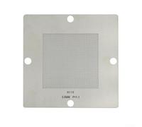 Kit de pochoirs en aluminium pour BGA avec 10 feuilles de maille d'acier pour assemblage de grille de billes à souder et retravailler les composants (80 x 80)