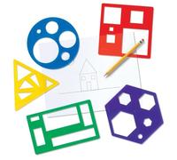 Kit de pochoirs - Learning Resources - LER5440 - 5 pochoirs - Plastique - Pour enfants