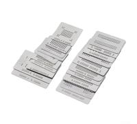 Kit de pochoirs pour reballing avec chauffage direct et station de support pour réparation de mémoire, compatible avec les boules de soudure de 0,45 mm et 2e/3e génération pour les paquets (20 pièces)