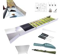 Kit de poêle dorée panoramique - Outils d'équipement 1, bac de lavage complet, collection prospective creuser, trouver des roches | Kit de poêle, outils d'équipement 1 ensemble, cuve de lavage dorée