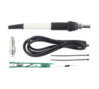 Kit de poignée de fer à souder 907 à T12 pour station de soudure numérique STM32 - Compatible avec V2.1S, construction en plastique + métal, design léger (blanc)