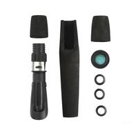 Kit de poignée en EVA noir et siège de moulinet pour la construction et la réparation de canne à pêche avec poignée fendue pour leurres et bâtons de glace