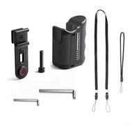 Kit de poignées en métal pour Insta360 Pro 2/Pro, cage d'appareil photo avec déclencheur, support antidérapant en métal et ABS, pour DJI Action & Hero Series, noir