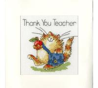 Kit de point de croix Bothy Threads "Apple for Teacher", 10x10cm, XGC13