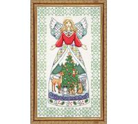 Kit de point de croix compté Design Works "Ange de l'hiver", 23x38cm
