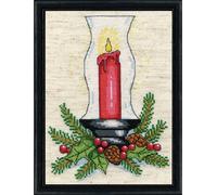 Kit de point de croix compté Design Works "Candle", 13x18cm