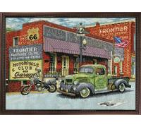 Kit de point de croix compté Design Works "Frontier Hardware", 36x51cm