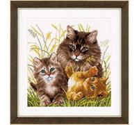 Kit de Point de Croix compté, Famille de Chats